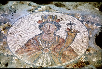 Retrato de Tique (mosaico) de Roman